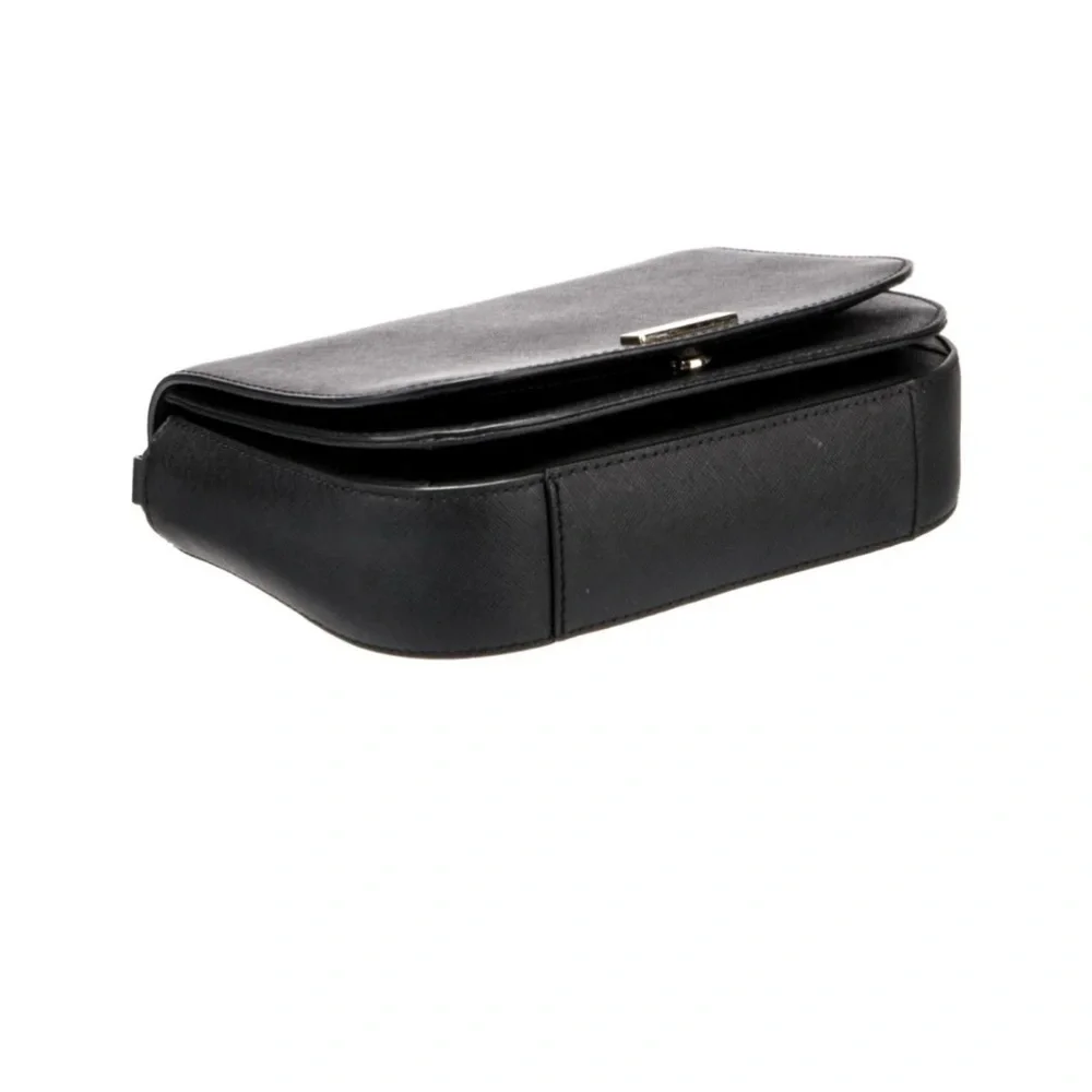 KATE SPADE NEW YORK Mini Leather Crossbody Bag, black